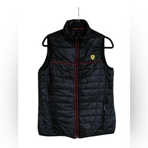 Official Licensed Product FERRARI Black Zip Up VEST Size XL